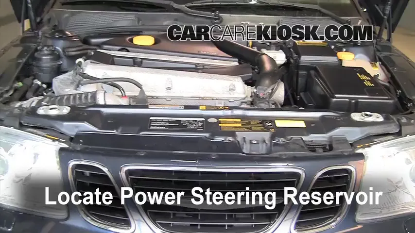 2005 Saab 9-5 Arc 2.3L 4 Cyl. Turbo Sedan Power Steering Fluid Add Fluid